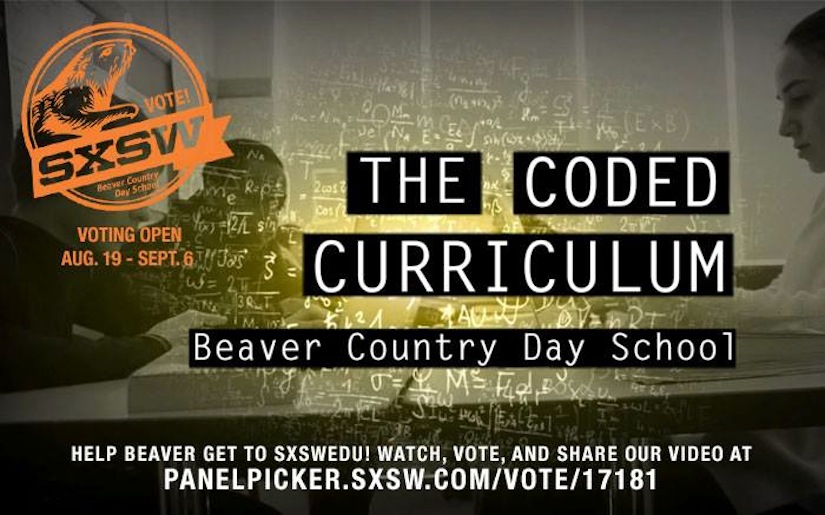 Vote for Beaver Country Day School to Present at SXSWedu 2014!