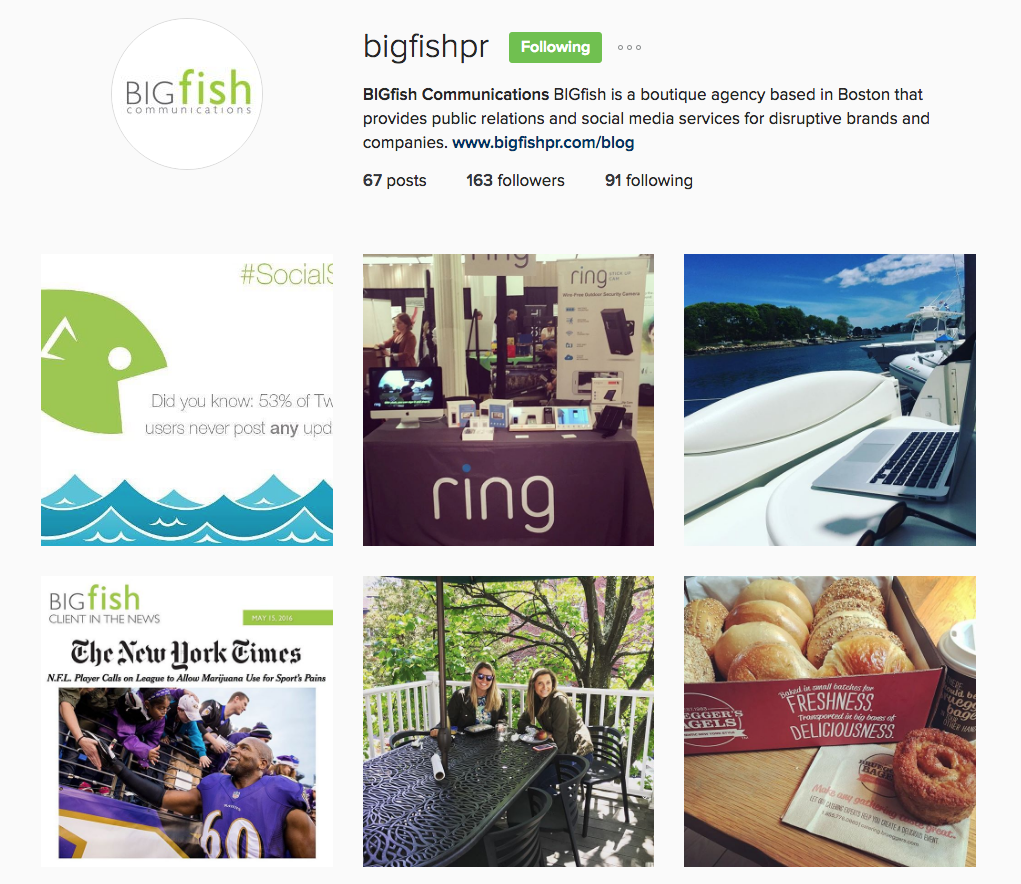 BIGfish instagram