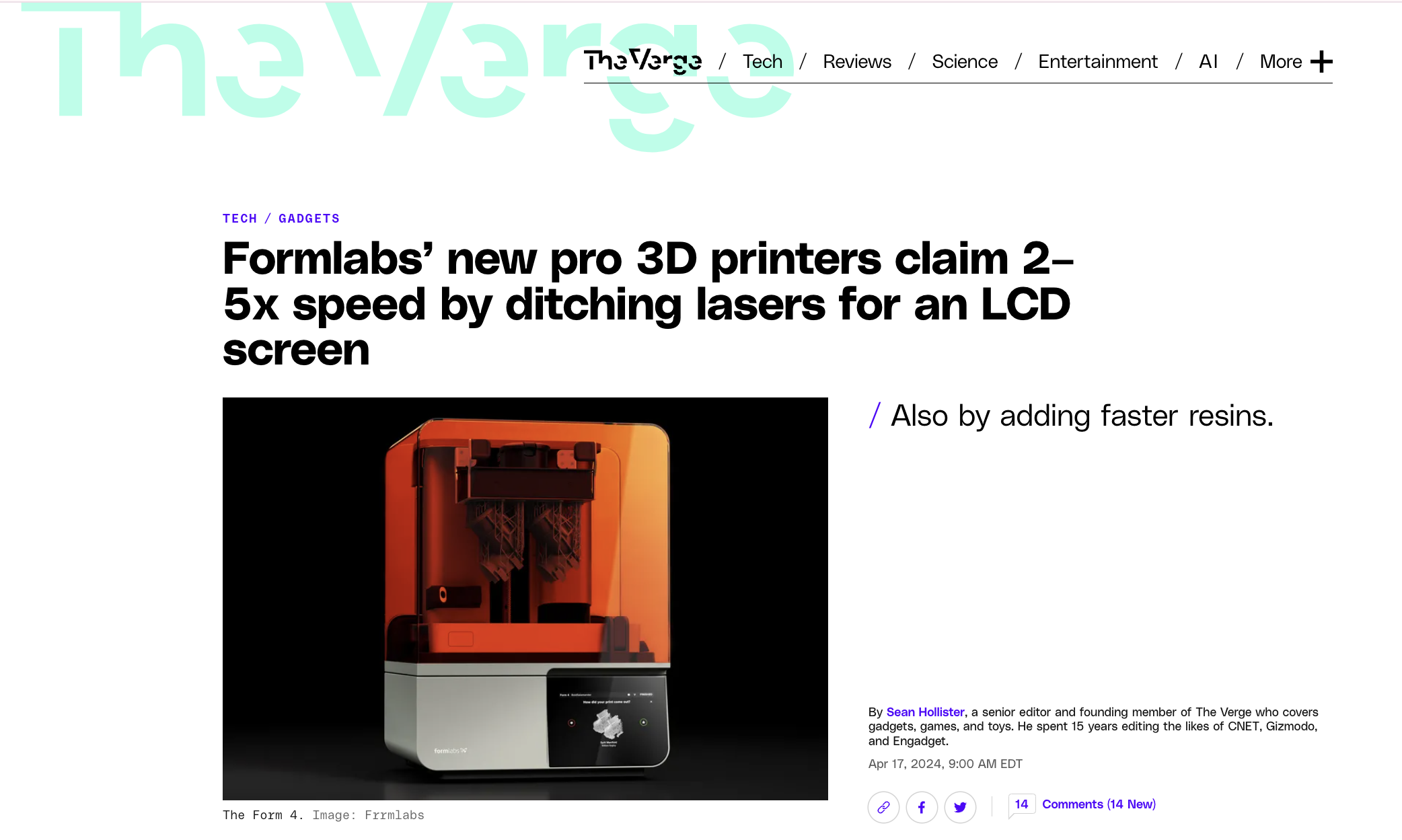 Formlabs The Verge